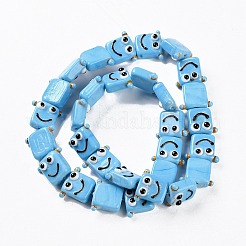 Бусы лэмпворк ручной работы LAMP-Q036-07G