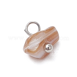 Natürliche Muschelsplitter-Anhänger&nbsp;PALLOY-JF03438-02