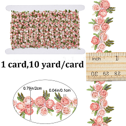 10 Yards Blumen-Polyester-Besatzband&nbsp;OCOR-GF0003-07C