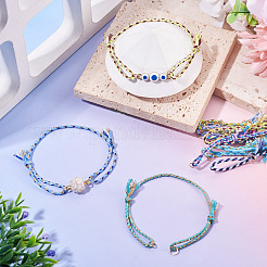 36 Stück 12 Farben Polycotton-Kordel zum Basteln von Armbändern&nbsp;BJEW-TAC0054