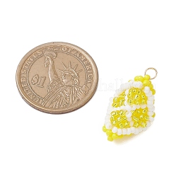 Подвески в виде фруктов из стеклянных бусин&nbsp;PALLOY-MZ00894-04