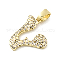 Латунные микро проложить кубического циркония подвески ZIRC-C012-01G-22