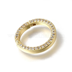 Messing Micro Pave klare Zirkonia Feder Tor Ringe&nbsp;KK-C262-44G