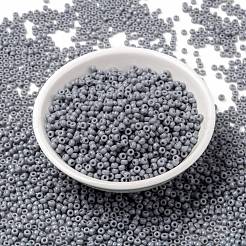 MIYUKIラウンドロカイユビーズ  日本製シードビーズ  8/0  （rr498)不透明セメントグレー  8/0  3mm  穴：1mm  約19000~20500個/ポンド&nbsp;SEED-G008-RR0498