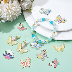 24шт 6 стиля подвески из сплава с эмалью FIND-SC0014-27