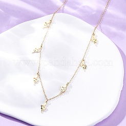 Ожерелья из нержавеющей стали 304 в виде змеиных кисточек&nbsp;NJEW-R026-20G