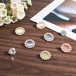 8 шт. 5 стиля клипсы для обуви из искусственного жемчуга&nbsp;FIND-CP0002-95