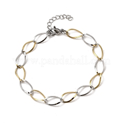 Браслеты-цепочки из нержавеющей стали 304 для женщин BJEW-A051-02GP