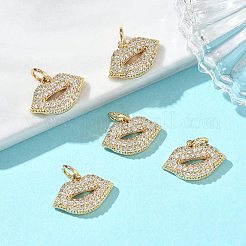 Messing klare Zirkonia Charms&nbsp;XGRQ3P881-632G