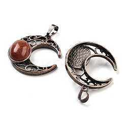 Природные красной яшмы подвески G-L602-01R-16