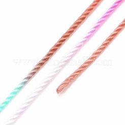 5 rouleaux de cordons en polyester teints par segments à 12 épaisseurs&nbsp;WCOR-P001-01B-019