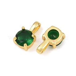 Messing Pflaster Glas Charms&nbsp;KK-K340-46G-01