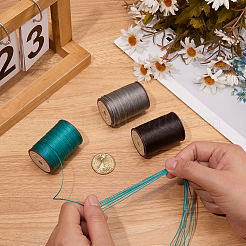 3 рулон 3-х цветной плоской вощеной полиэфирной нити&nbsp;YC-CL0001-01C