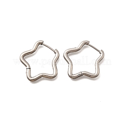 Boucles d'oreilles créoles en acier inoxydable 201&nbsp;EJEW-Z137-02P-05