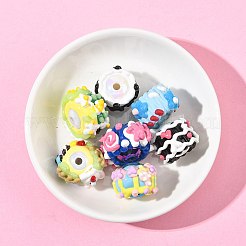 7шт 7 стиля непрозрачные акриловые бусины&nbsp;ACRC-FS0001-04