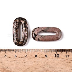 Овальные подвески из натурального родонита G-N342-105L