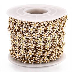 Звено цепи с эмалью из золотой латуни&nbsp;CHC-H103-08H-G