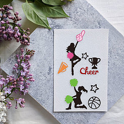 Спортивная тема трафареты для резки углеродистой стали DIY-WH0309-1635