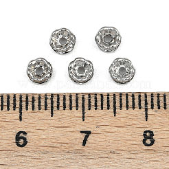 Латунные хрустальные бусины-разделители из цветка RB-D302-P