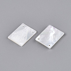 Подвески из натурального белого жемчуга SSHEL-S264-002B