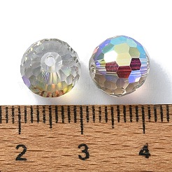Perline in vetro placcato a colori&nbsp;EGLA-P059-02B-AB20