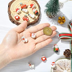 14 Stück 7 Stile Weihnachten handgefertigte Porzellanperlen&nbsp;PORC-CJ0001-36