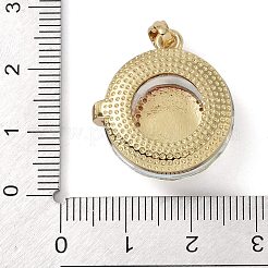 Латунь микропаве фианиты со стеклянными подвесками KK-Q815-03G