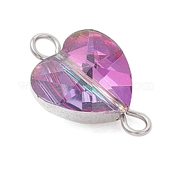 Прозрачное стекло сердце звенья соединительные подвески&nbsp;PALLOY-JF04197