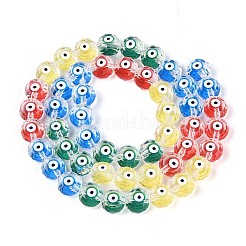 Нити прозрачных бусин из стеклянной эмали GLAA-N061-01