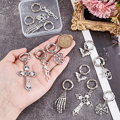 12 шт. 6 стиля подвески для обуви из сплава&nbsp;HJEW-HY00128