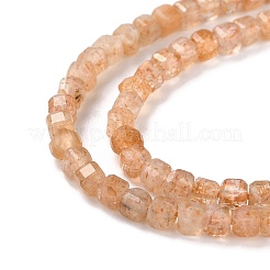 Natürliche sunstone Perlen Stränge&nbsp;G-K315-A06