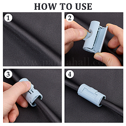Pinzas para sábanas de plástico abs&nbsp;AJEW-WH0886-53A
