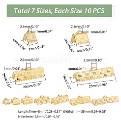 Латунные бусины конца для ленты&nbsp;KK-PH0003-96