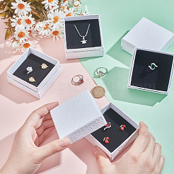 Coffrets cadeaux bijoux en papier texturé&nbsp;OBOX-NB0001-10B-01