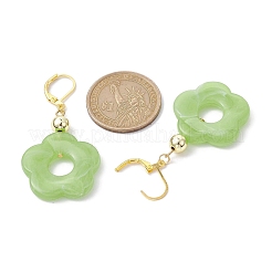 Серьги с подвесками из акрилового цветка EJEW-JE05625