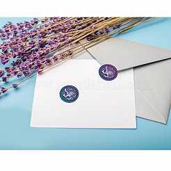 Латунная восковая печать штамп с ручкой AJEW-WH0184-0476