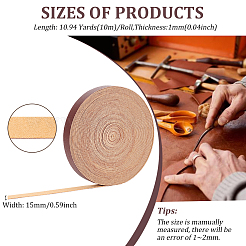 Плоским пу кожаный шнур LC-WH0008-02C