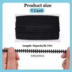 Плетеная кружевная лента из полиэстера&nbsp;OCOR-WH20006-67C