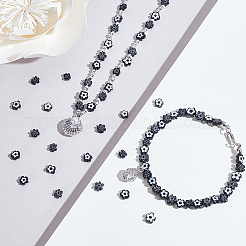 2 нити стеклянных бусин миллефиори ручной работы LAMP-GA0001-17B-01