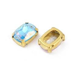 Латунные стеклянные стразы пришивные стразы&nbsp;RGLA-U001-07G-03