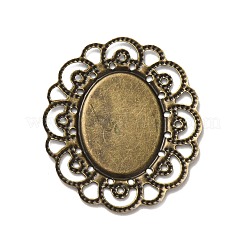 Impostazioni del connettore cabochon in ferro stile tibetano&nbsp;FIND-B020-22AB