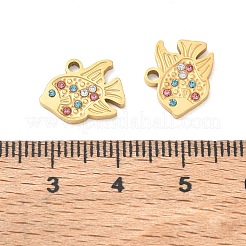Pendentifs en strass en acier inoxydable 304&nbsp;RB-CBA7A56-09G-04
