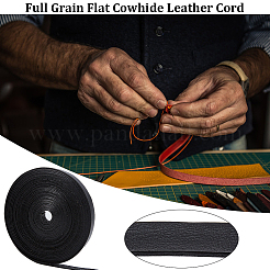 Плоский шнур из воловьей кожи длиной 5 м.&nbsp;WL-GF0001-22B-01