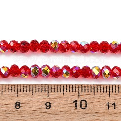 Chapelets de perles en verre transparent électrolytique&nbsp;EGLA-A046-01A-08