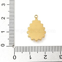 Подвески из нержавеющей стали 304 со стразами&nbsp;STAS-I322-27G-04