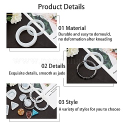 Diy Silikon-Armreif-Formen-Kits&nbsp;DIY-PH0004-45