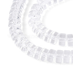 Прозрачные стеклянные бусины&nbsp;GLAA-N028-3x6mm-01