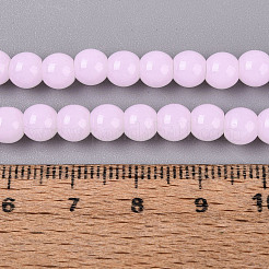 Chapelets de perles en verre imitation jade&nbsp;GLAA-T032-J6mm-04