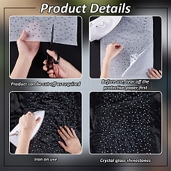 Hotfix Glas Strass&nbsp;DIY-WH0349-388B