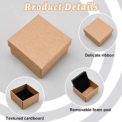 12 шт. 2-х цветные картонные бумажные коробки для набора украшений CBOX-FS0001-01